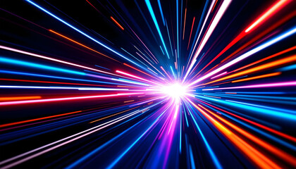 glow line speed race sport light background