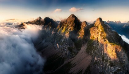 Fototapeta premium Uncover the secrets of the mountains that lie beyond sight. 