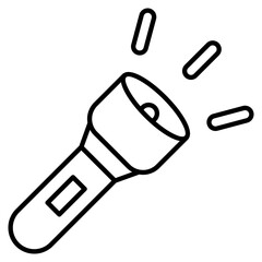 Flashlight  Icon Element For Design