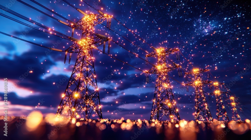 Poster vibrant fireworks exploding in the colorful night sky creating a dazzling display of light and color