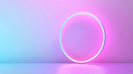 Glowing circle symbolizing unity and support, set against a soft gradient background, conveying harmony and connection.
