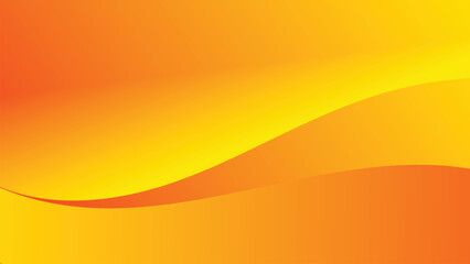Vibrant Abstract Wavy Background with Gradient Orange Yellow Colors