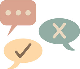 Fototapeta premium Speech Bubble Chat Business Discussion Concept