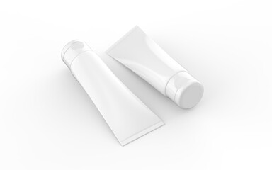 Blank Cosmetic Tube Mockup | Transparent Background | Realistic Shadow | 5k Resolution