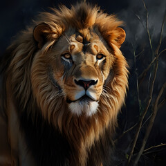 lion, forest, tiger, cat, king, jungle