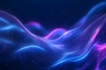 Obraz premium Luminous Flow: Ethereal Fiber Optics in Motion