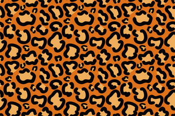 Hand Drawn Animal Print, Leopard Print, Fashion Stylish Vector Texture/手描きのかわいい豹柄