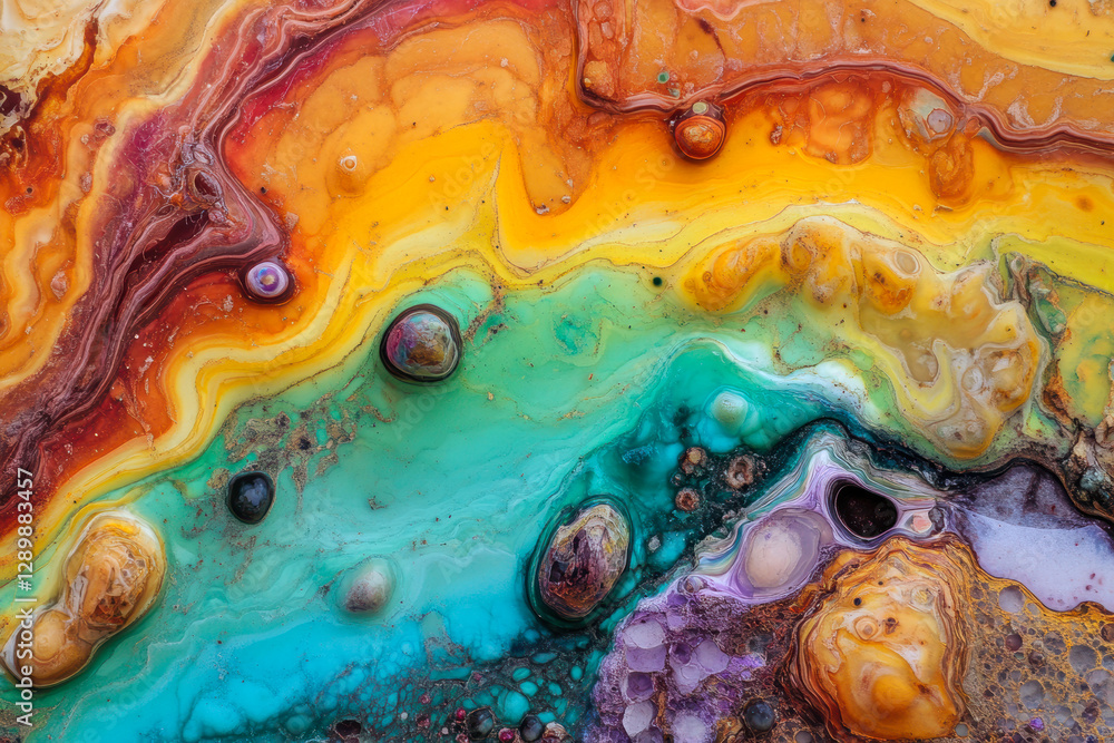 Poster this stunning image showcases swirling colors and patterns reminiscent of ocean waves, with a captiv