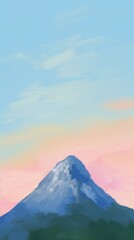 Obraz premium Mountain and bright sky outdoors volcano nature.