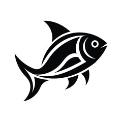 Fototapeta premium A vector illustration of a stylized fish .