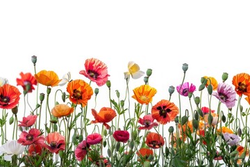 Obraz premium Colorful Poppies outdoors blossom anemone.