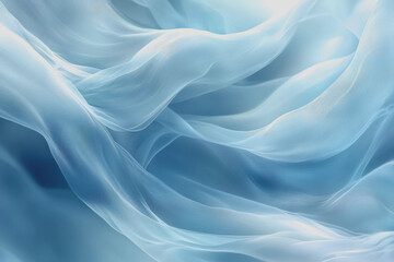 Obraz premium Blue background with white waves creating a calming and serene abstract design for backgrounds and wallpapers