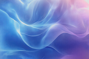 Obraz premium Abstract background featuring flowing blue and pink waves with a smooth gradient design