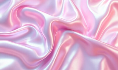 Obraz premium Pink silk fabric flowing background for beauty, fashion, wedding
