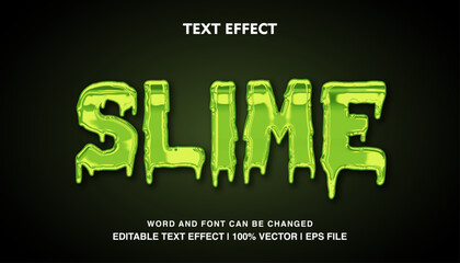 Slime text effect, green slime zombie font shiny text style