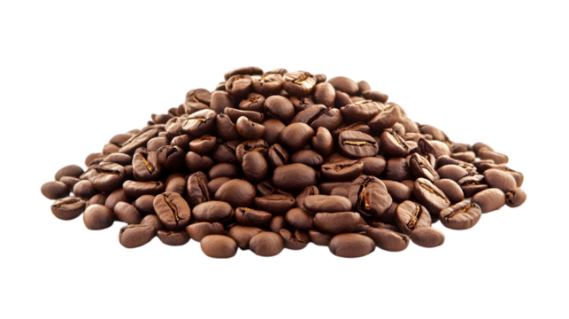 side view of coffee transparent isolated on white png