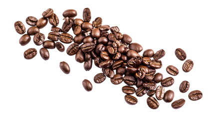 Obraz premium side view of coffee transparent isolated on white png