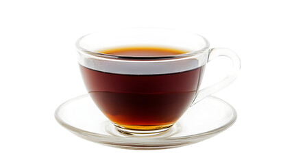 Fototapeta premium side view of coffee transparent isolated on white png