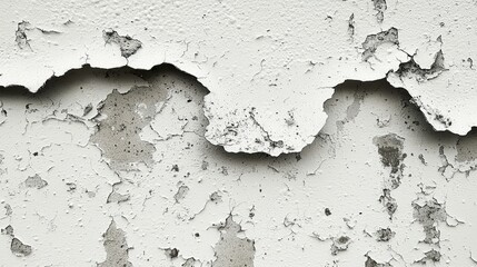 Obraz premium White Paint Peeling From A Weathered Wall