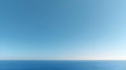 Obraz premium Vast Blue Ocean Under Clear Sky