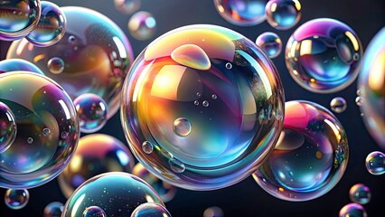 Hyper Realistic Product Photography of Isolated BeVector Air Bubbles Texture Set for Creative Design and Digital Art Projects