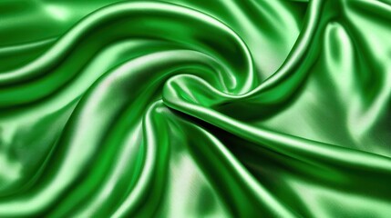 Obraz premium A canvas of satin, its silken sheen softened by the emerald hues of silk, creating a luxurious and ethereal ambiance. 