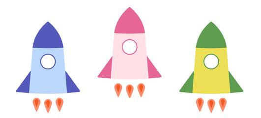 写真フレーム　ロケット（窓枠内透過）
