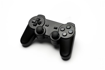 Video game joystick black electronics.