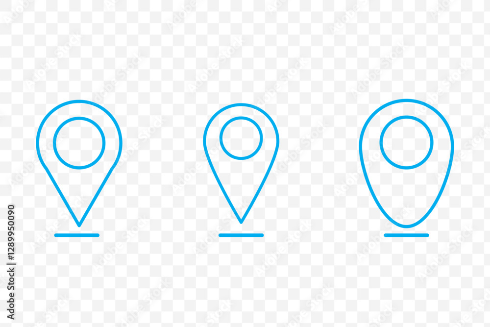 Poster transparent png available location map pin icons set. modern map marker collection. pinpoint. locati