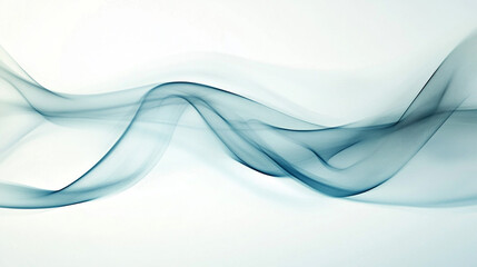 Fototapeta premium Abstract smoke waves on light background.