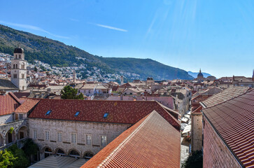 view of the old town of dubrovnik