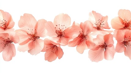 A delicate arrangement of soft pink cherry blossoms, symbolizing beauty and renewal.