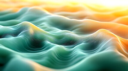 Obraz premium Vibrant smooth flowing waves in motion high resolution wallpaper