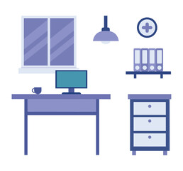 Doctor Room Medical Workspace Interior