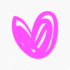 Doodle Hearts hand drawn love hearts Vector illustration