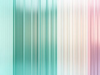 Obraz premium Striped Harmony: Vertical stripes in a palette of soft greens, gentle creams, and blush pinks create a soothing and abstract design, evoking a sense of calm and visual rhythm. 