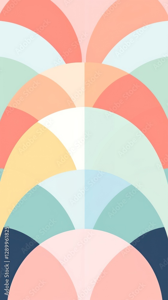 Poster overlapping art deco pattern backgrounds creativity.