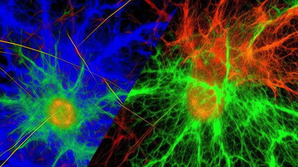 Obraz premium Dynamic Color Collision