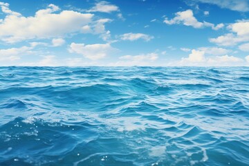 Fototapeta premium Beautiful view of the ocean horizon outdoors nature.