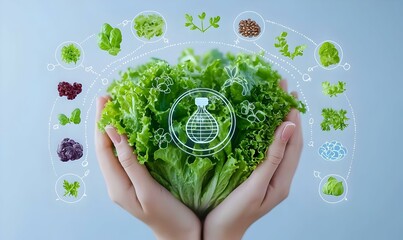 Food Safety Hygiene Control Graphic, vibrant symbol representing cleanliness and safety in food handling practices, emphasizing health and prevention.