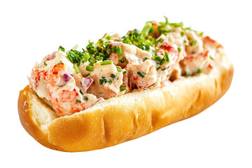 Sandwiches with salami, ham, cheese, and tomatoes on parchment paper on white background