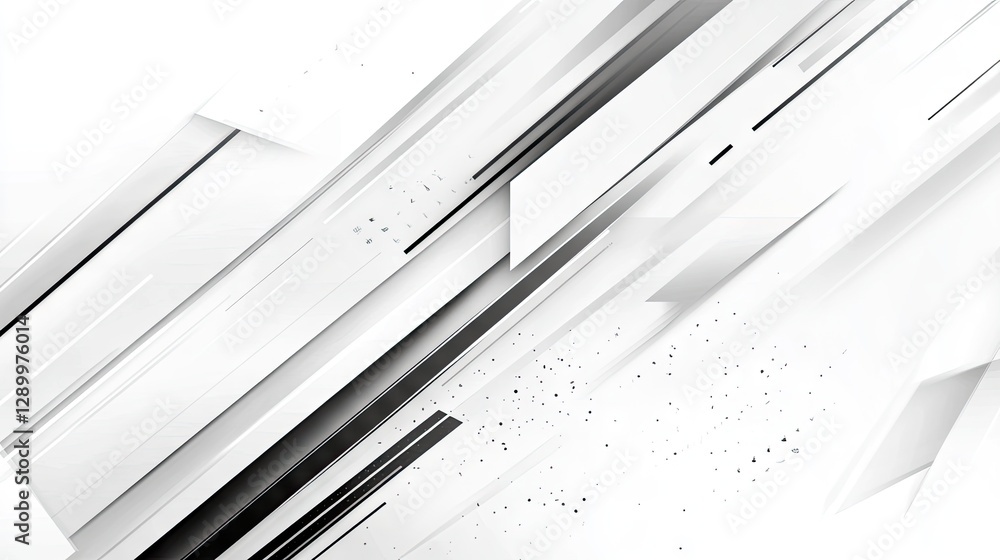Poster abstract white lines, diagonal motion, background texture, design element