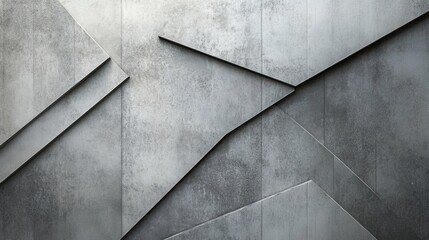 Modern Concrete Geometric Wall Panels Abstract Architectural Design for Backgrounds and Textures