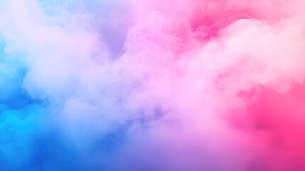 Fototapeta premium Ethereal dry ice mist blending with gradient light, evoking a serene and mysterious ambiance.