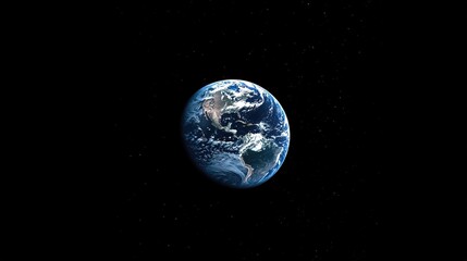 Fototapeta premium Earth globe in starry space, symbolizing unity and infinite possibilities.