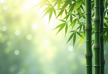 Bamboo Transparent Design Element: Mockup for Eco-Friendly Visuals - Ideal for Green Product Mockups & Sustainable Design Projects on Clear.

