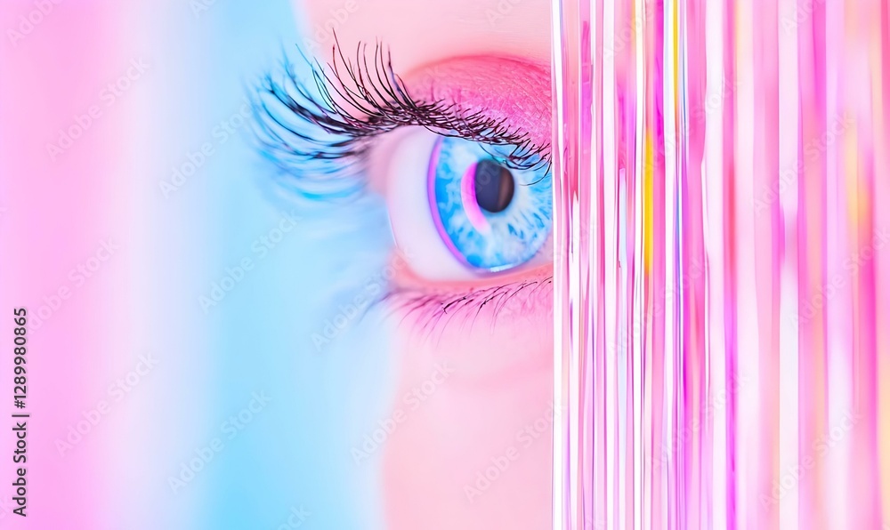 Aufkleber vibrant abstract technology background, a blend of colorful hues creating a dynamic atmosphere for m