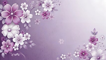 lilac flowers on a pink background