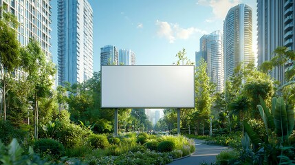Obraz premium Modern city parks urban green space development and landscape photography for sustainability