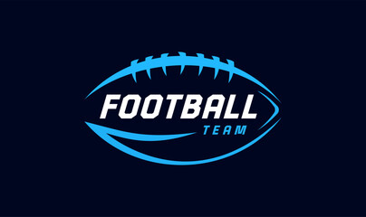American Football , Rugby Sport Logo , College Football Logo, Team Emblem, and Vector Icon  © Si Mendo